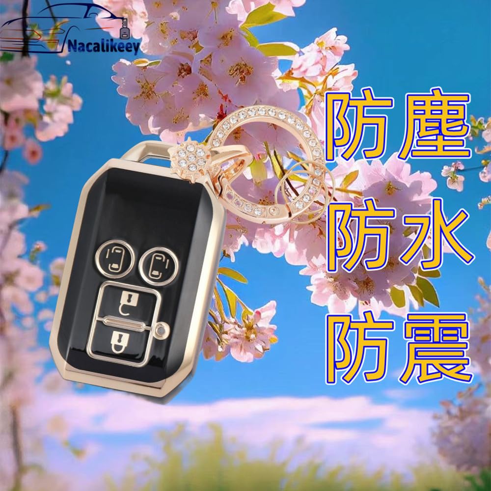 Nacalikeey Cute Key Case Compatible with Suzuki Spacia Flair and Smart Snow Also Compatible with the New Swift RS Sparkling Key Cover Hustler, Jimny,