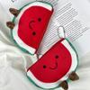 Niedliche, kreative Geldbörse aus weichem Plüsch mit Reißverschluss, Cartoon-Wassermelone, diverse Organizer-Tasche, tragbare Aufbewahrungstasche für Kopfhörer, Geschenke