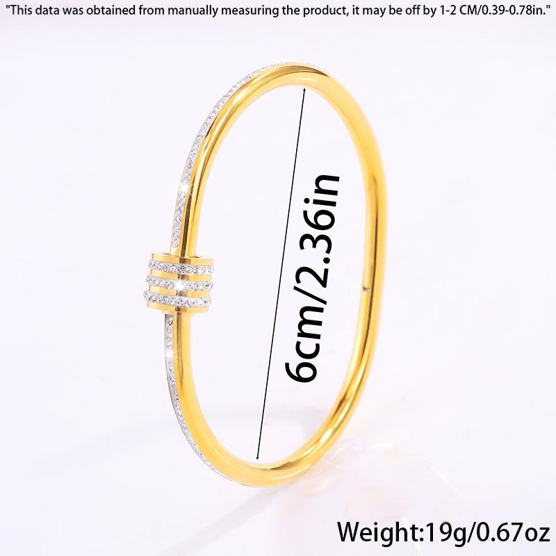 Titanium Steel , Colored Small Waist Light Luxury  Women's High Sense, Fashionable Full Diamond European and American Temperament Niche 