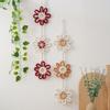 Nordic Handmade Sunflower Tassel Wall Hanging Bohemian Cotton Rope Decoration for Kid's Room Peace