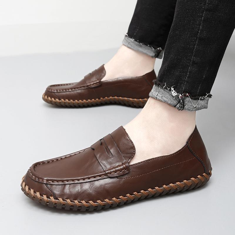 Fashion Shoes Men Casual Shoes Fashion Men Shoes Genuine Leather Men Loafers Moccasins Slip on Men Flats Male Driving Shoes Outdoor