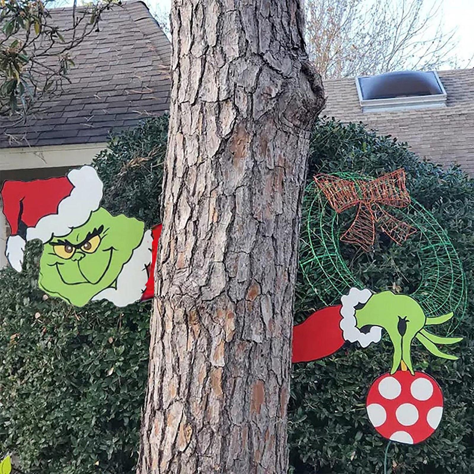 

Holiday Garden Fence Decoration Set with Festive Character Figures for Outdoor Seasonal Display Durable Weather-Resistant Materials