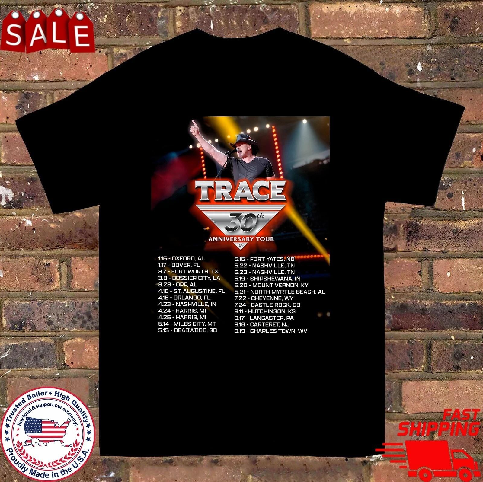 Trace Adkins 30th Anniversary Tour Black T Shirt Size S-3XL XXXXL