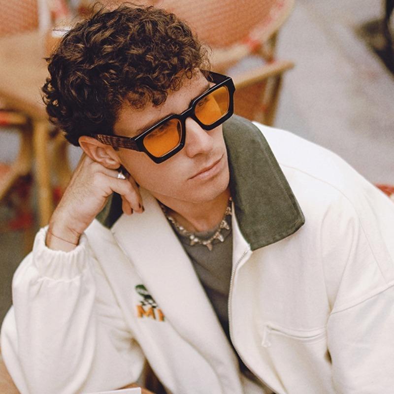 Square Vintage Fashion Sunglasses Men Women Fashion Punk Anti Glare Glasses Driving Glasses Male Shades