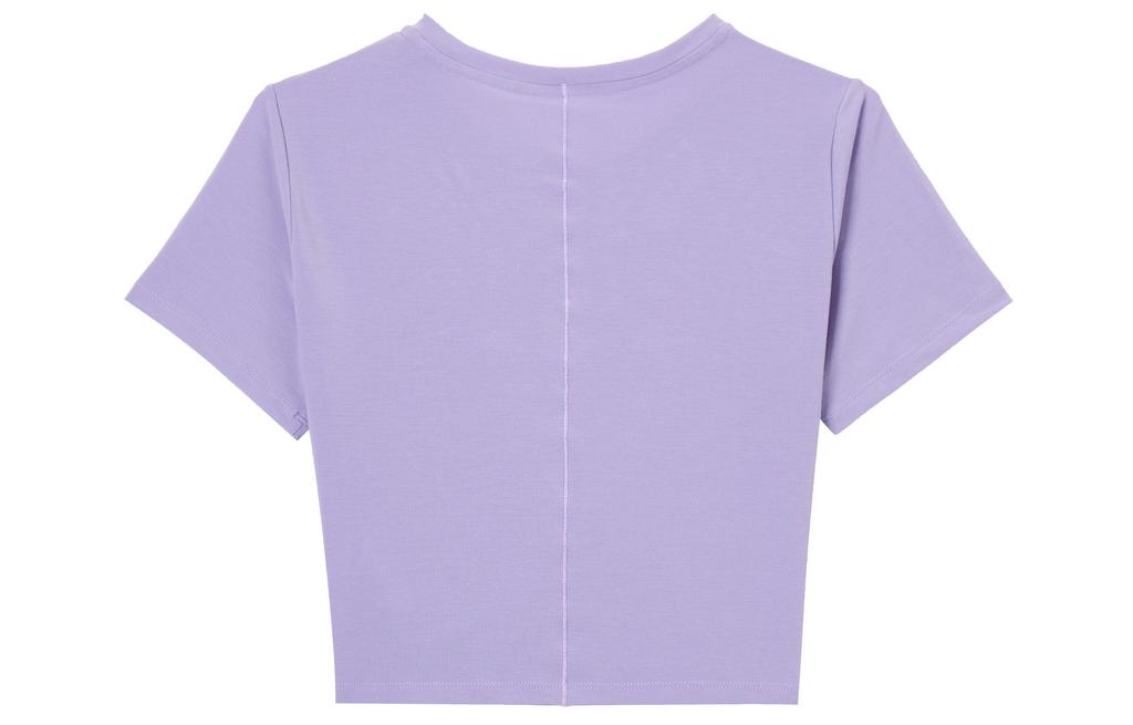 Nike Dri-FIT One Luxe Logo Crewneck Twist-Front Pullover T-Shirt Purple DD4922-567