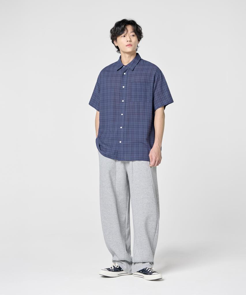 AGOD Balloon Cut Wide Sweatpants [Gray]