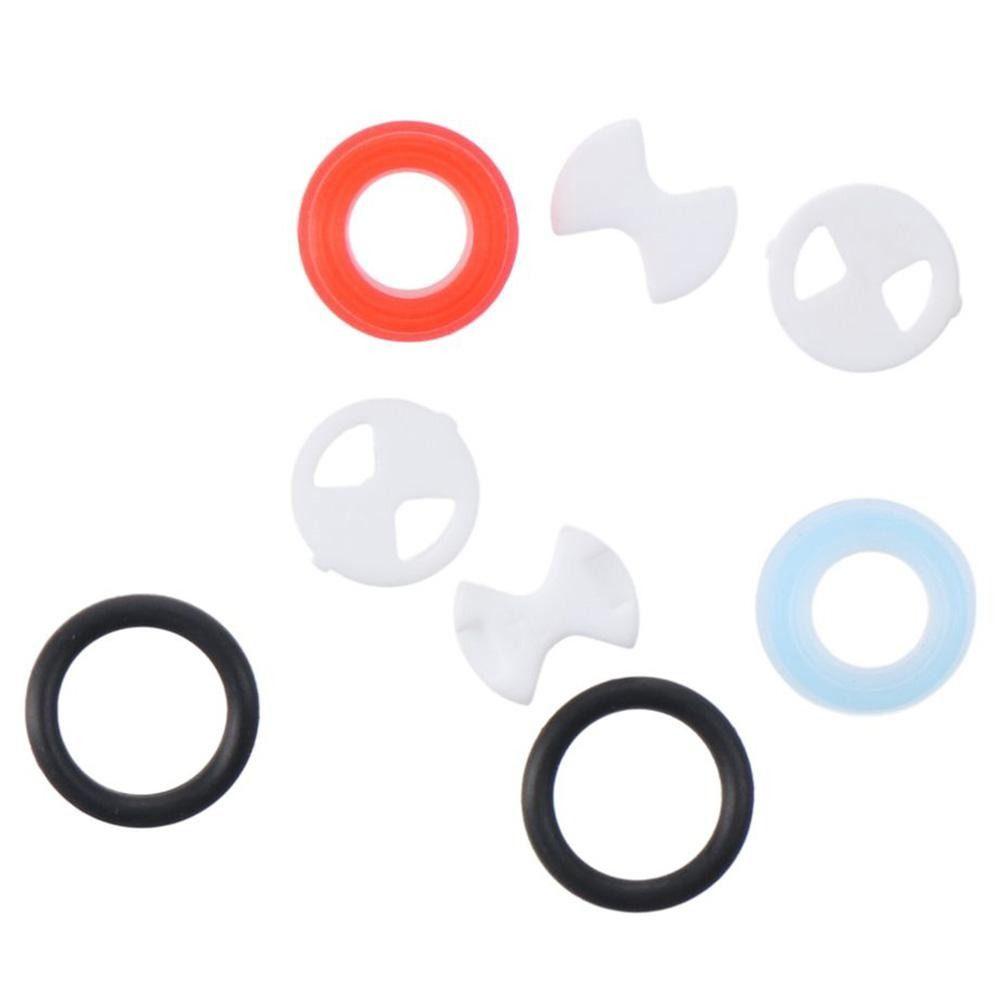 8Pcs/set With 2 O-ring Gasket Ceramic Disc Silicone Washer Replacement Valve Gasket
