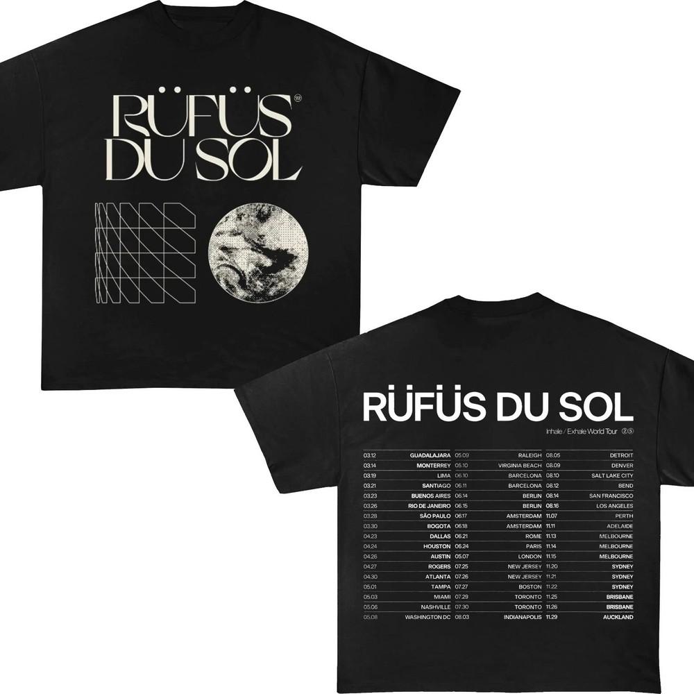 Rufus Du Sol 2025 Tour Rufus Du Sol Concert Vintage Double Sided T-Shirt Unisex T-Shirt S