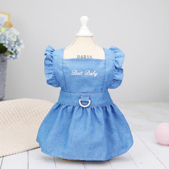 

Прекрасная высокая эластичность поводок Пуловер Летняя кошечка Одежда Собака Наряды Для домашних животных Платье