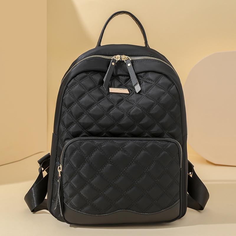 Ielgy Large-Capacity Backpack Fashion Backpack High-End All-Match Commuter Travel Ladies