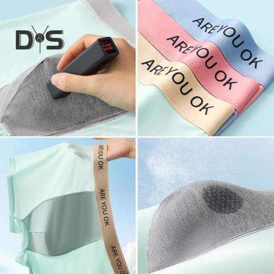 Menn Bokser Undertøy Middels høyde Patchwork Farge Ice Silke Shorts Truser Ultratynn Pustende Sommer Undertøy