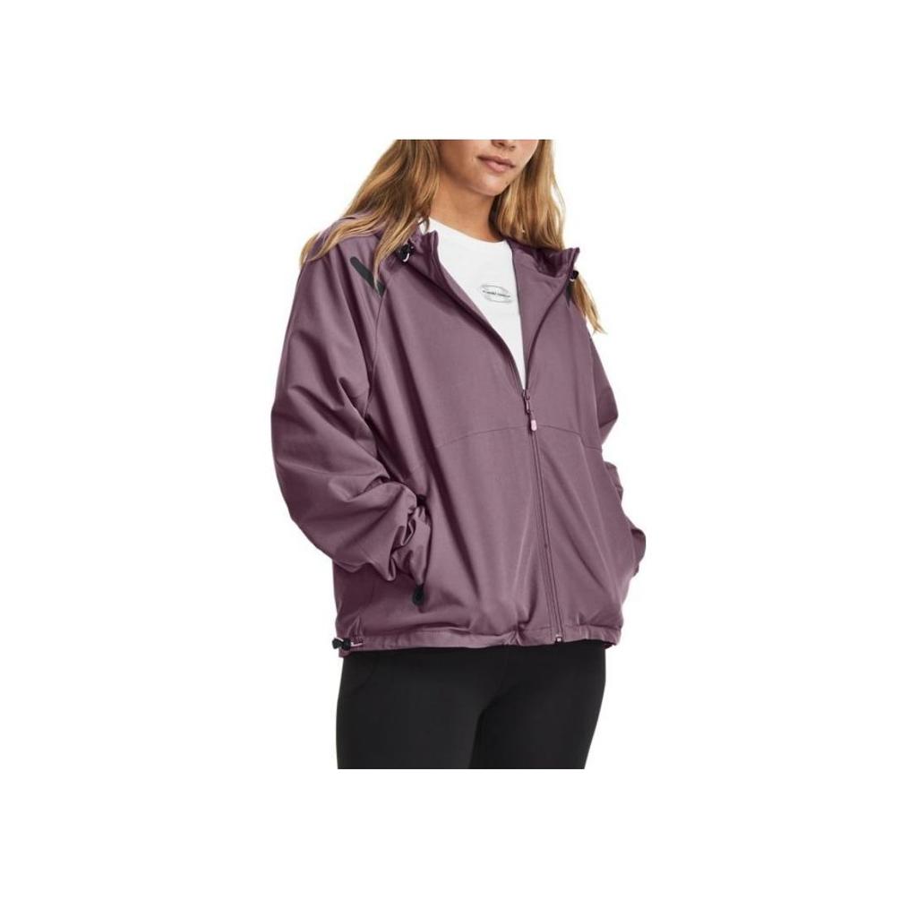 Under Armour Solid Color Hooded Training Jacket Women Jackets Purple 1379765-500