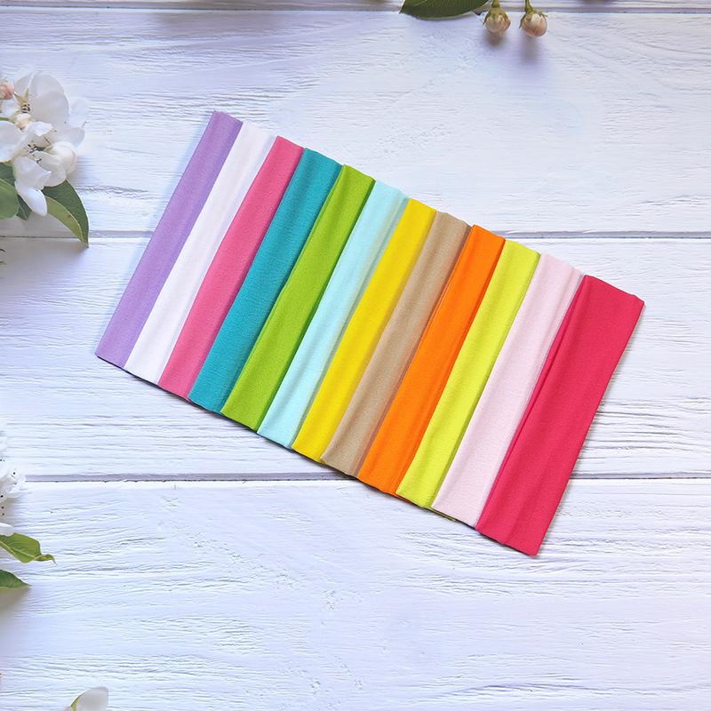 Elastic Hair Band Fashion Headbands Solid Color Knitted Sports Running Fitness Yoga Hair Bands Makeup Hair Accessories For Women