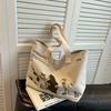 Women Classic Canvas Hand Shoulder Bag, Spacious Durable Tote With Zipper Closure, Fashion Design Ideal For Work, School And Daily Casual Use