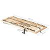 VidaXL Electric Slat Base with 28 Slats 7 Zones Bed Base Bed Frame with Slats Bedroom Home 321823