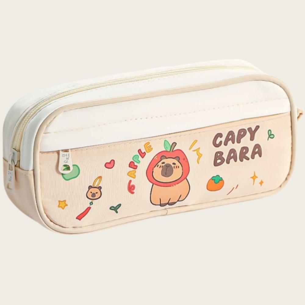 Desktop Storage Large Capybara Pen Bag Pencil Case Cartoon Pencil Bag  School