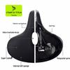 Thickened Sponge & Silicone Mountain Bike Saddle with Spring Shock Absorption for Comfort