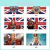 Limited Edition Groot-Brittannië Nieuwe Koning Charles 111 Vlag Perfect Om Te Vieren!
