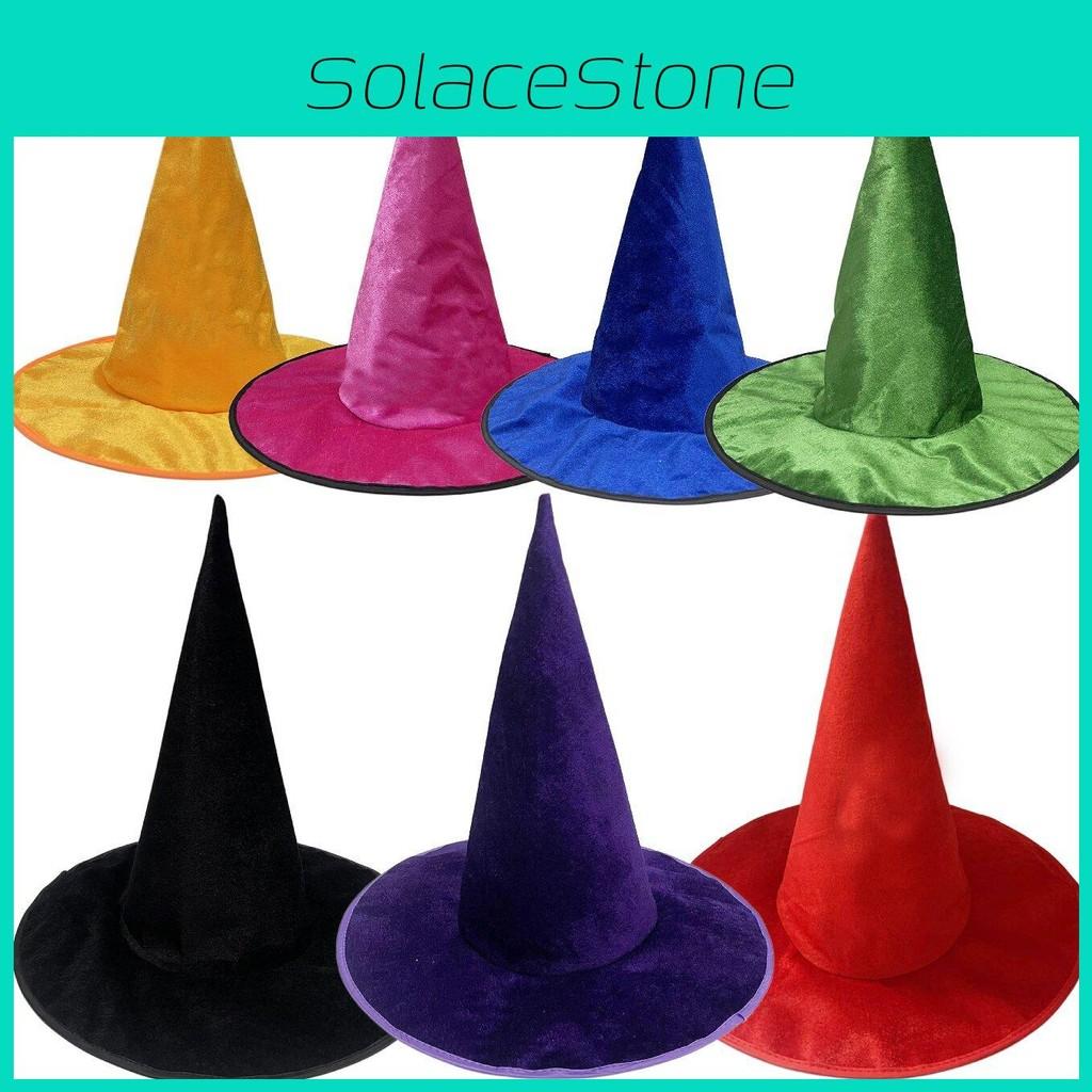 Hat Witches Halloween Cosplay Prop Plush Fabric For Party Costumes Decorations