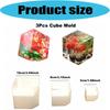 Food Grade Silicone Cubes Mould Set Of 3 For Resin Craft And Geometric Home Decoration Projects