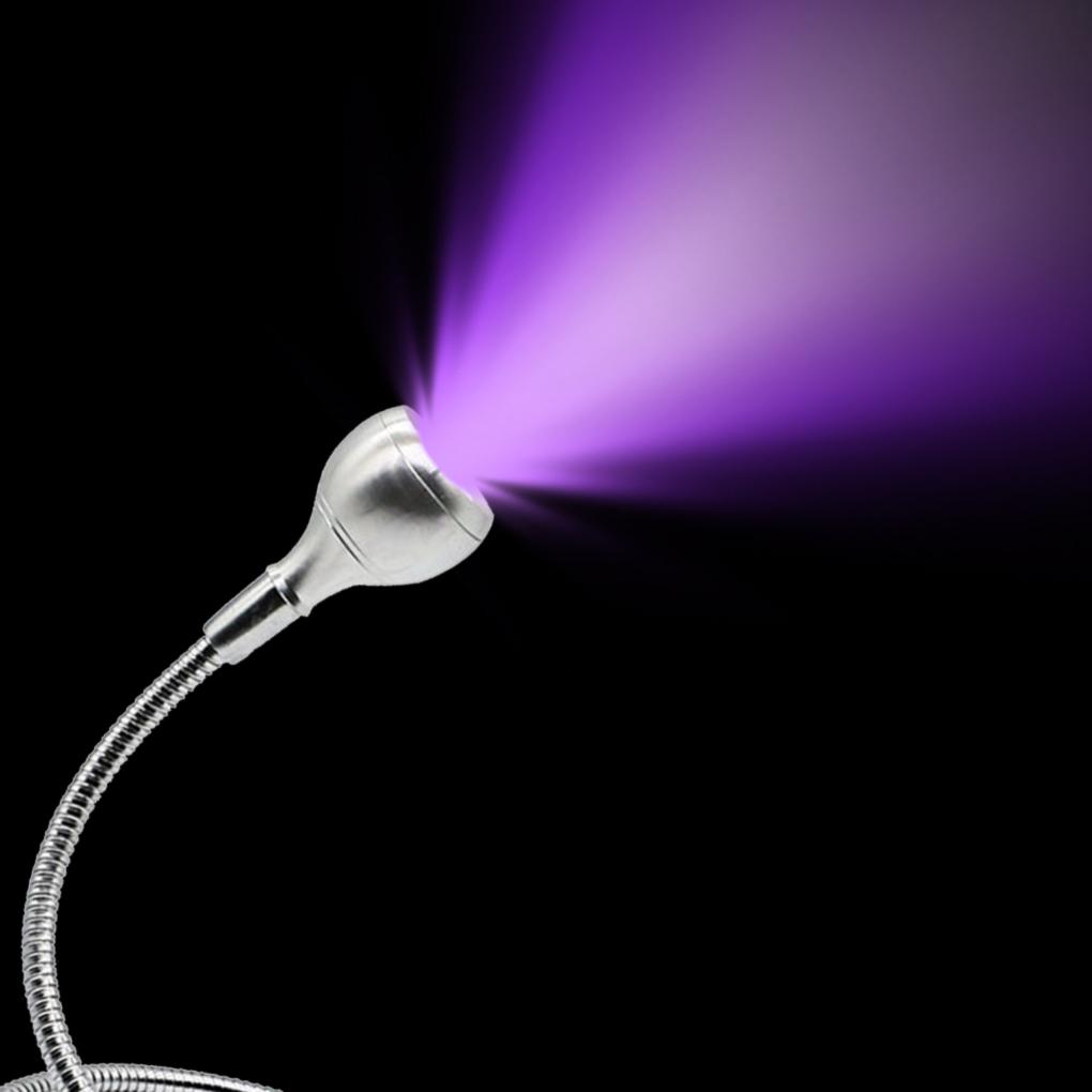 USB Reading Lamp Flexible Hose Clip Light Eye Protection Bedroom Bedside Lighting Light Black