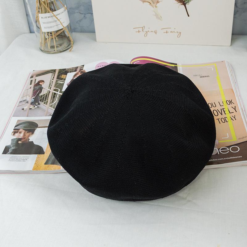 Delicate And Breathable Japanese Retro Thin Cotton Yarn Breathable Beret Children'S Spring And Summer Painter Hat Bud Hat