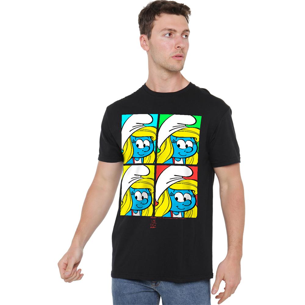 The Smurfs Unisex Adult Tiles T-Shirt