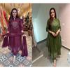 Bawełniany zestaw Kurti Pant Dupatta na imprezę Indyjski Projektant Etniczny Salwar Kameez