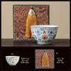 Blue and white bucket color tea cup New Chinese ceramic personal master cup Home office hospitality tea set Press hand small teacup