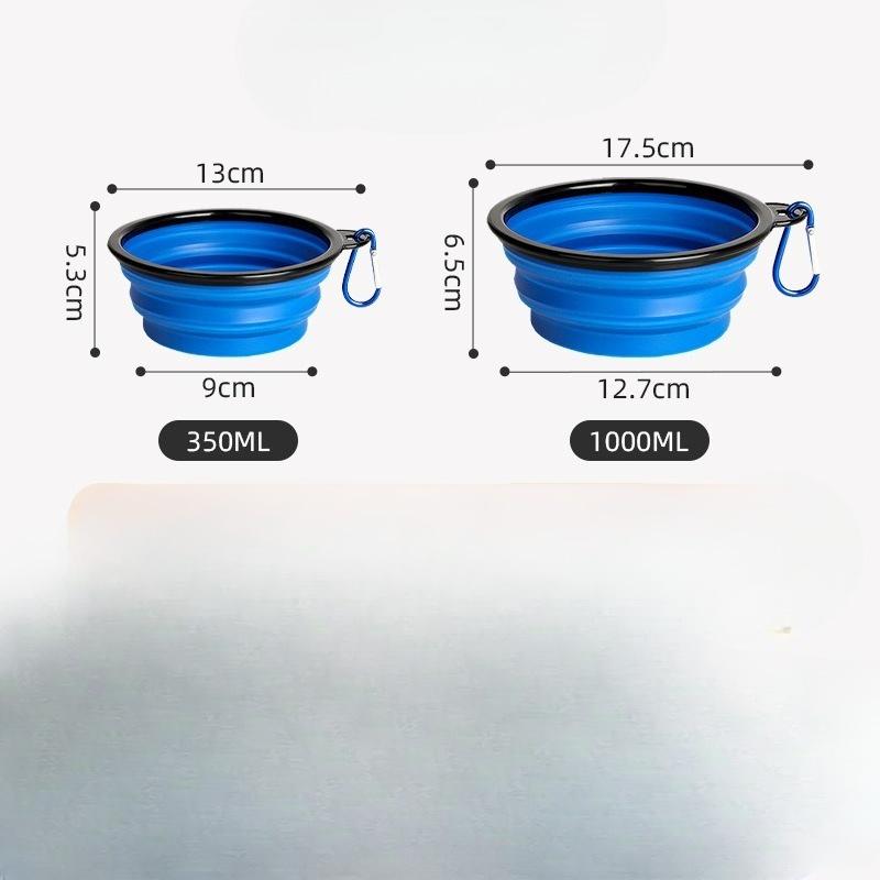 Faltbare Haustiernapf, Haustiernapf, TPE Reise Outdoor Trinkwasser Tragbar Hundeschüssel, Teleskopnapf