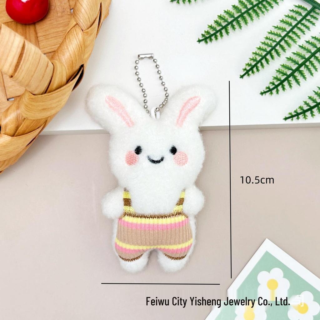 Plyšový králík lacláče Pískací panenka přívěsek - Kreslený batoh a klíčenka přívěsek
