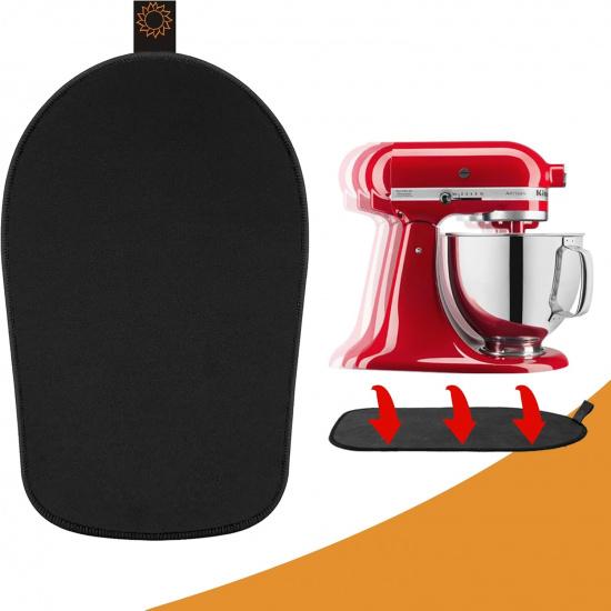 Sliding Mat for Kitchenaid Mixer with 2 Black Kitchen Accessories, Mover Slider Mat Pad for 5-8 Qt Bowl-Lift Stand Mixer, Kitchen Appliance Slider 4.5-5Qt Mat