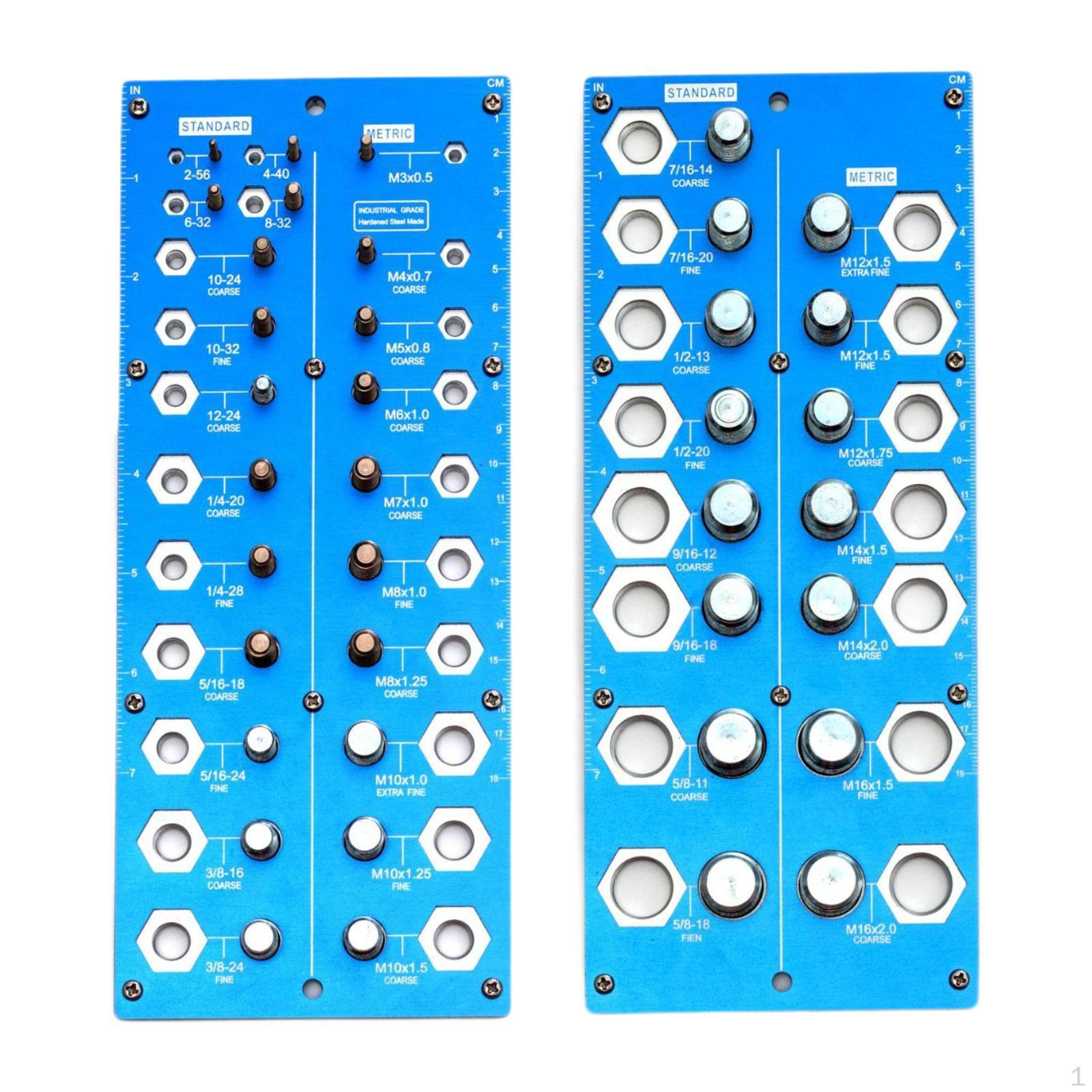 

2 шт., гайка и болт, резьбовой проверяющий идентификатор, алюминиевый сплав, портативный домашний синий