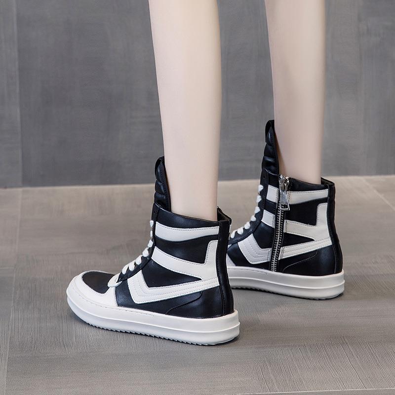 În aer liber, ocazional, pantofi din piele pentru bărbați, design mozaic, pantofi de mers pentru femei, cu șireturi, modă, pentru cuplu, pantofi de antrenament, cizme, încălțăminte