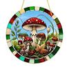 Mushroom Suncatcher, Stained Window Hanging, Four Seasons Decoration, Novelty Home Decor, Perfect Durable for Bedroom, Store, Office, Kitchen