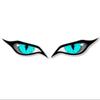 Cat Eye 3D Rearview Mirror Stickers - Scratch Cover and Creative Car Decoration