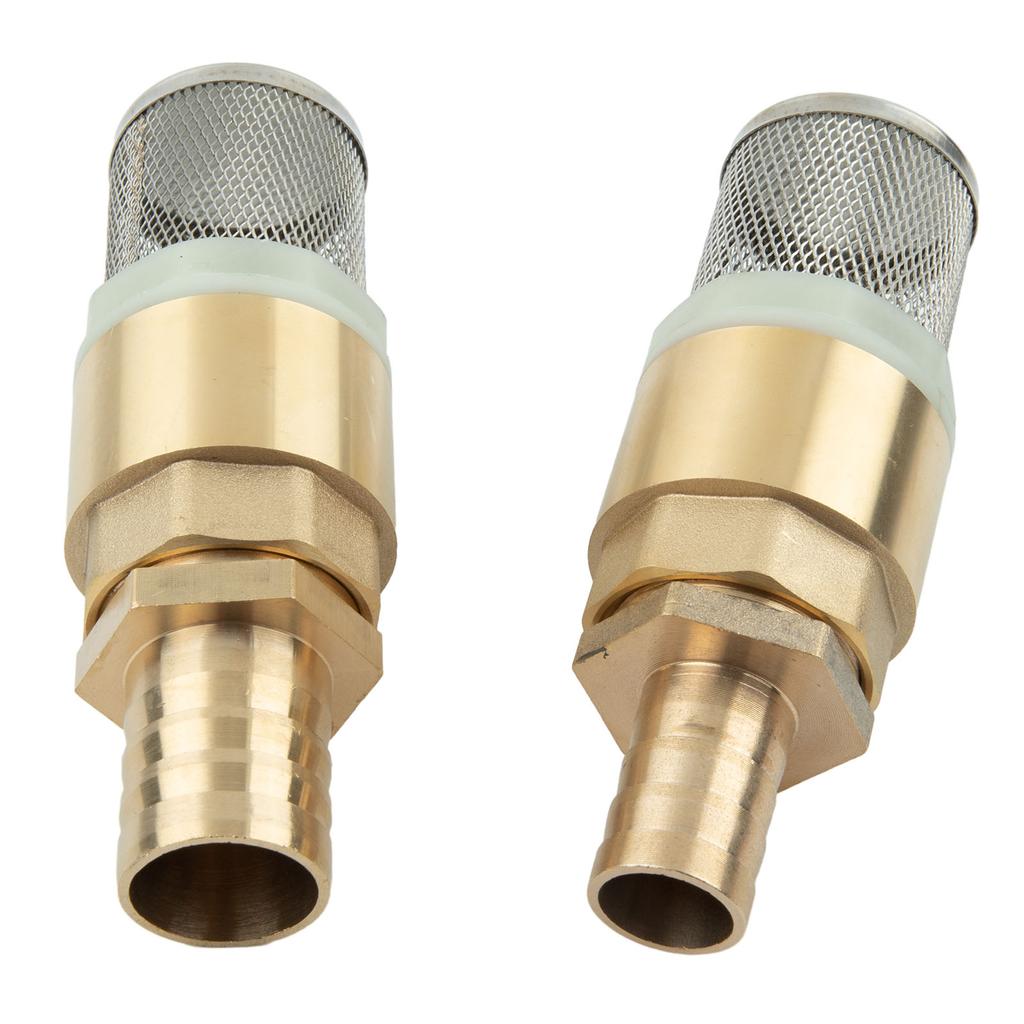 3/4in 1in Non-Return Valve Suction Strainer Foot Valve Hose Connection 19 25 Mm With Mesh Strainer Filter Bottom Valve Foot
