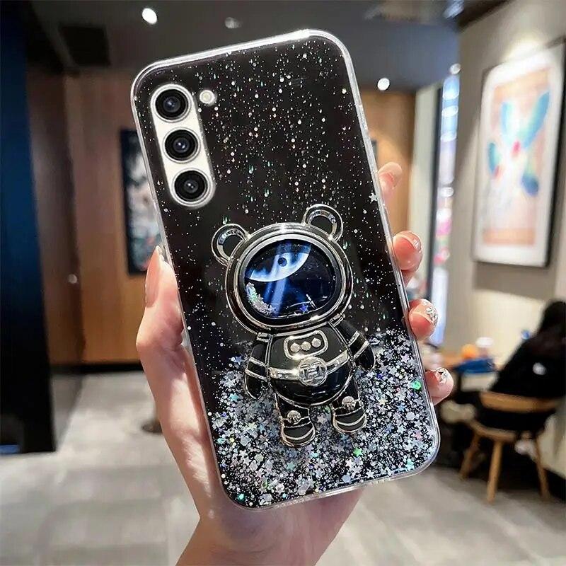 

S 21 22 23 Чехол-держатель «Зыбучие пески» для Samsung Galaxy S20 S21 Fe S22 S23 Plus Ultra S10 S9 S8, силиконовый чехол Note 20 10 S23 Ultra серый/чёрный