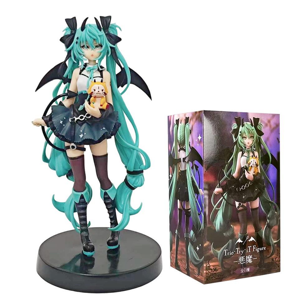 Anime Figures Hatsune Miku Devil Raccoon Demon Style/Cinnamoroll Style/kuromi Style Action Figure Model Collection Toy Xmas Gift
