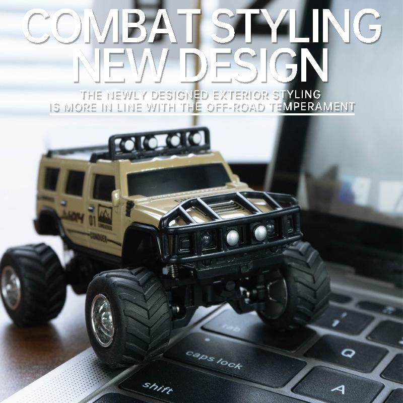 1: 64 RC Mini 2.4G Climbing Off Road Vehicle Simulation RC Car with APP Adjustable Speed Lighting Shock Absorber Boy Toy Gift