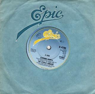 

7inch Record STAPLE SINGERS - Slippery People A4784 Epic 1984 UK Soul/Funk Used