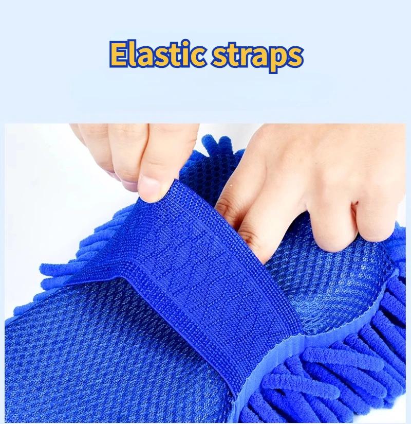 Microfiber Car Washer Sponge Cleaning Car Care Detailing Brushes Washing Towel Auto Gloves Styling Accessories