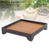 Non Slip Square Serving Tray Solid Wood Dessert Serving Tray Multifunctional Tray  For Coffee Table