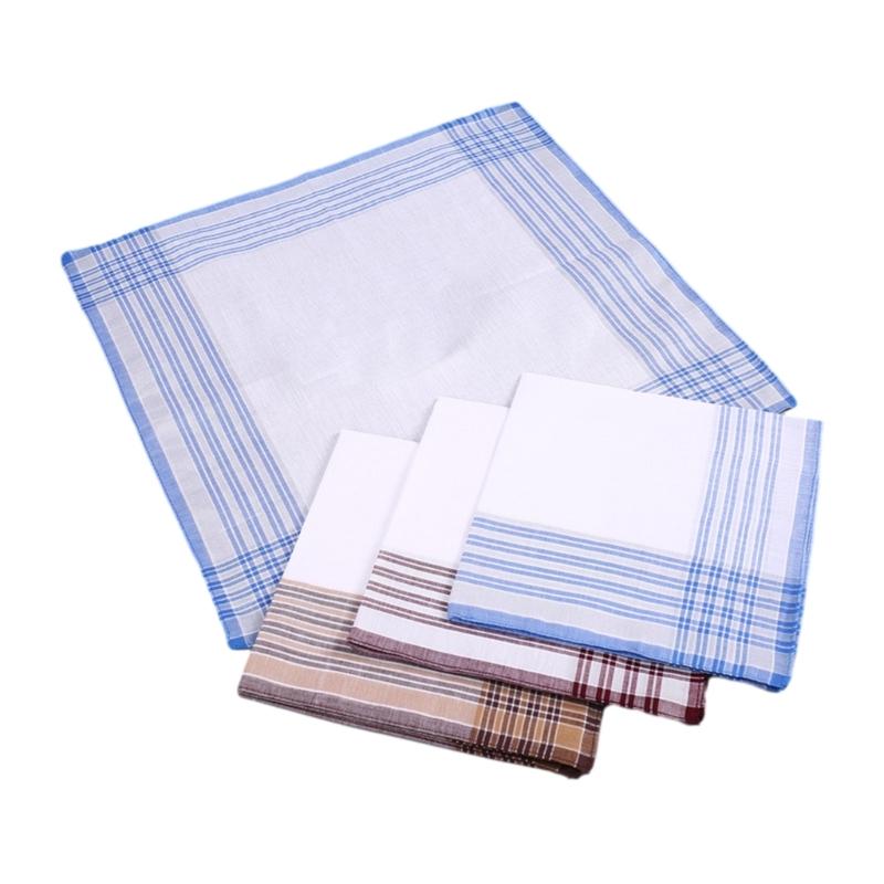 40x40cm Plain Handkerchief for Men Casual Use Pocket Cloth Soft Breathable Square Handkerchief Towel Adult Accessories