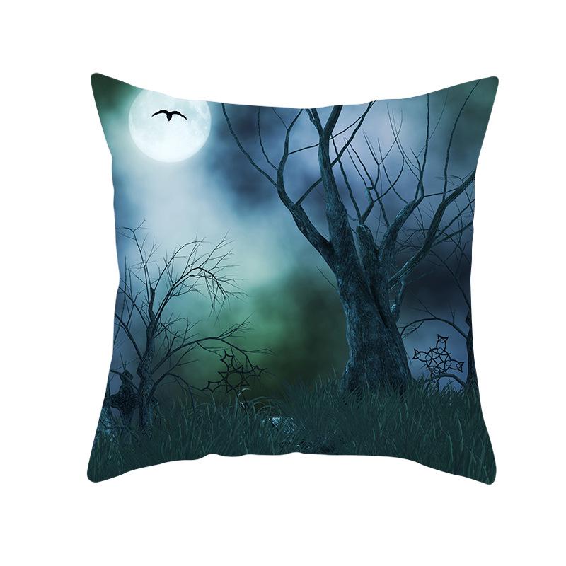 New Peach Skin Halloween Pillowcase Home Wish Home Supplies Cushion Cover Waist Pillowcase