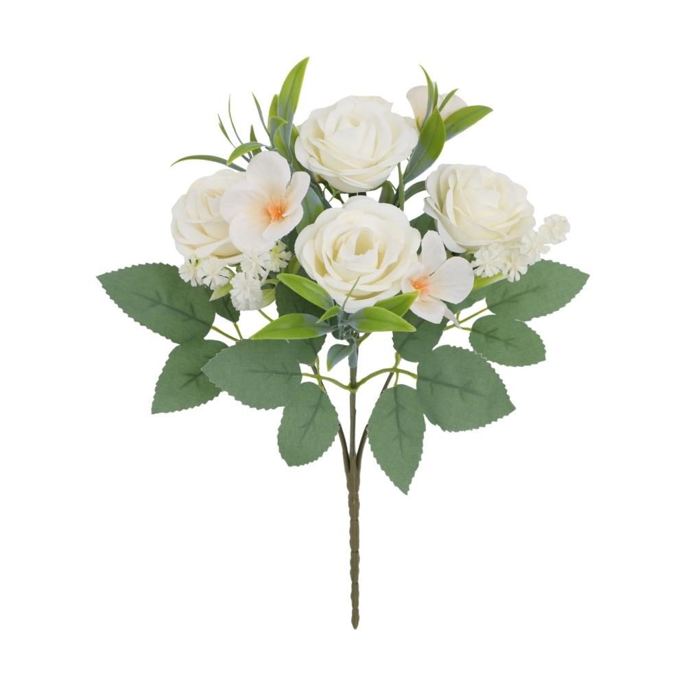 Lifelike with Stems Artificial Rose Flowers Real Touch Floral Arrangements Silk Flowers Fake Flower Bouquets Party Centerpieces