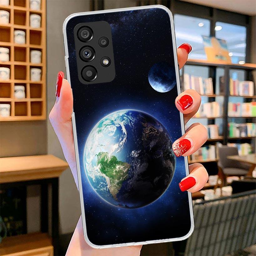 

Earth Stars Space Phone Case For Samsung Galaxy A17 A37 A57 A16 A26 A36 A56 A15 A25 A35 A55 A14 A24 A34 A54 A13 A23 A33 A53 Gala Samsung A53