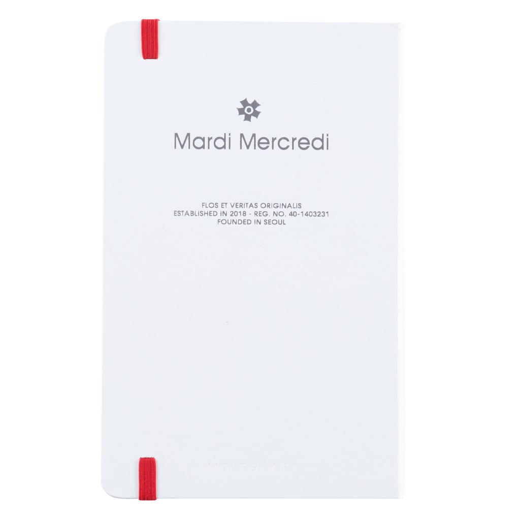 Moleskine X Mardi Mercredi Notebook, Hardcover, Horizontally Ruled, Large Size (13cm X 21cm), White, SENTBHL6625MI