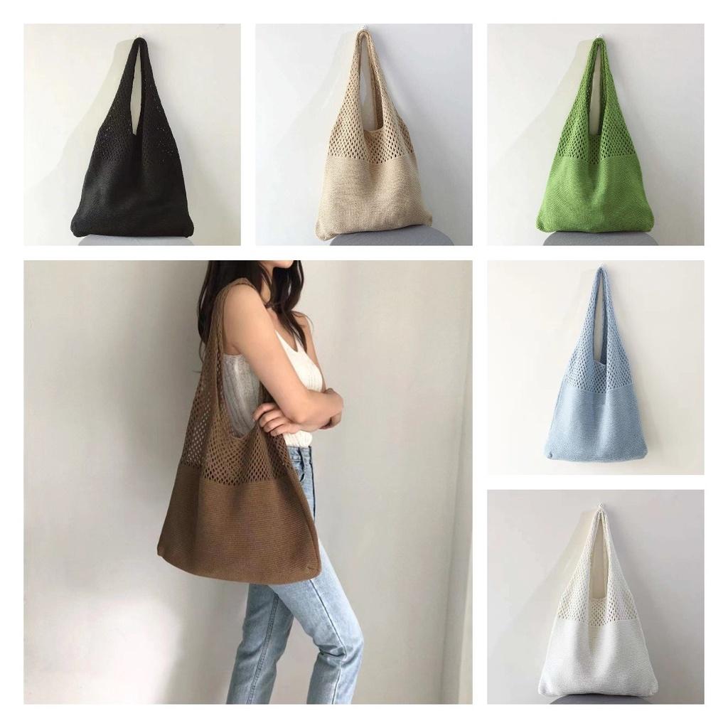 Vintage Knitted Shoulder Bag For Women, Elegant And Chic, Perfect For Daily Use, Large Capacity