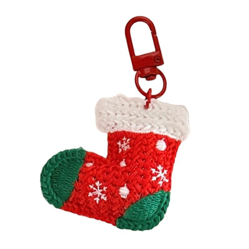 

Funny Pattern Backpacks Toy Christmas Plush Weaving Winter Soft Pendants for Women and Children